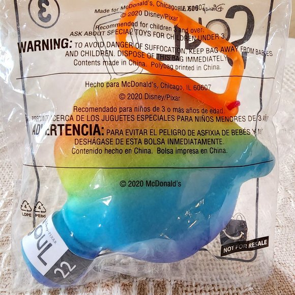 Disney Pixar Soul Number 22 #3 McDonalds 2020 Happy Meal Toy: - Picture 2 of 2